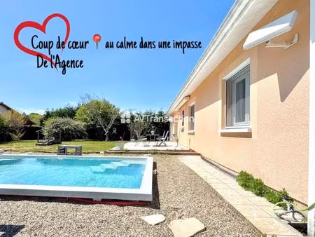 maison plain-pied avec piscine  grand jardin au calme