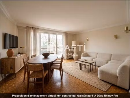 appartement t3 proche centre-ville avec terrasses  cave et box.