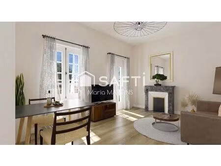 duplex t2 bis avec balcon - charme & volumes - centre libourne