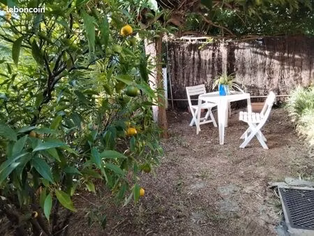 location annuelle t2 rez de jardin villa. bastelicaccia