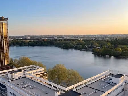 2 pièces lumineux avec vue lac – créteil hôtel de ville - balcon fermé