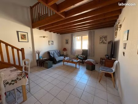 appartement 2 pièces de 81m² au sol- mezzanine -parking