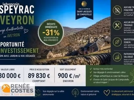 propriété en viager 4 pièces 100 m²
