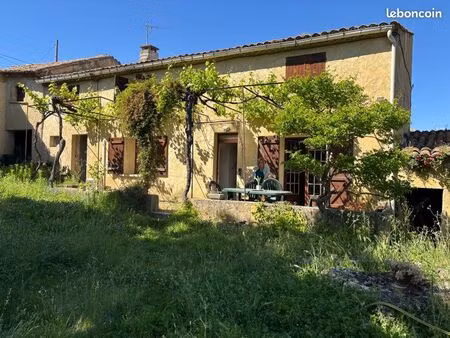 à vendre terrain constructible 1800 m² avec maison à rénover