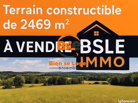 terrain 2469 m² massiac
