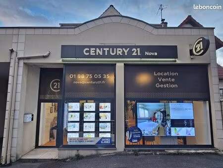 vente fonds de commerce – agence immobilière century 21 – 100 m² avec parking