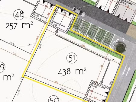 terrain 438 m² à villedoux - plein sud - viabilisé & libre constructeur