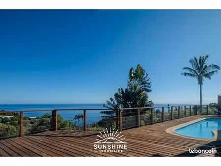 en exclusivité – villa 5 pièces de plain-pied  piscine et vue océan chemin du cap bernard 