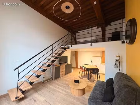 t2 duplex meublé – investissement locatif – hyper centre dijon