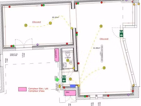 commerce 50m2 à louer 550 cc - bégard centre