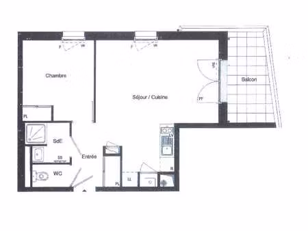 location appartement 2 pièces à saint-herblain (44800) : à louer 2 pièces / 43m² saint-her