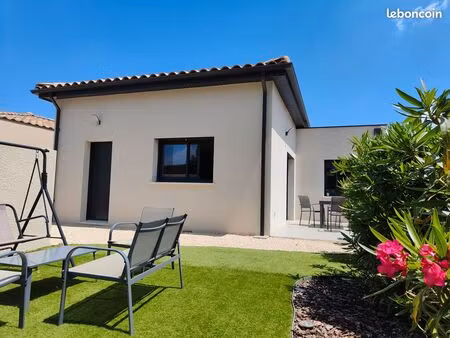 maison 2ch + terrasse + jardin
