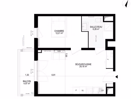 appartement t2 neuf avec balcon et parking ? monteux