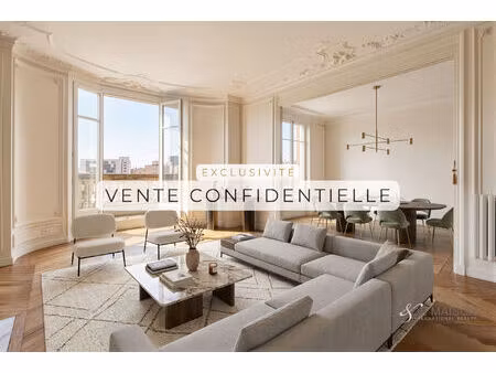 appartement classique familial 6p - 4 ch/ 214m2 - vue panoramique sur le port de paris