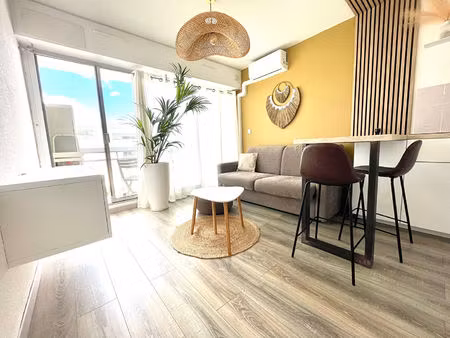 carnon plage - studio 1ere ligne plage
