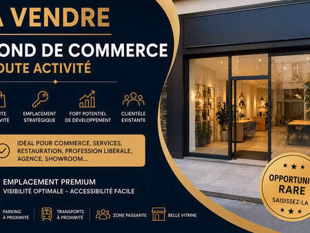 à vendre fonds de commerce – emplacement stratégique à erstein