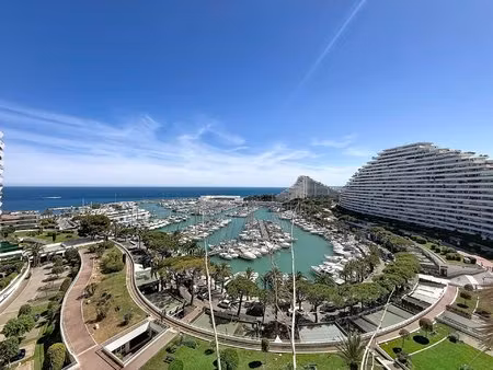 villeneuve-loubet - marina baie des anges - studio de 38m² avec terrasse et box fermé
