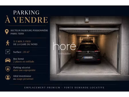 parking à vendre - 75010 - 5min gare du nord