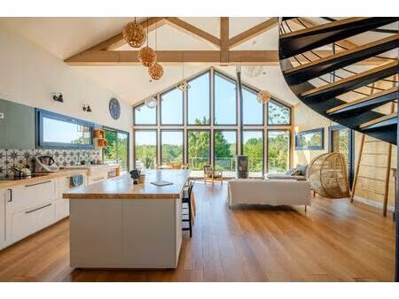 l'horizon pour décor : maison ossature bois à migné-auxances