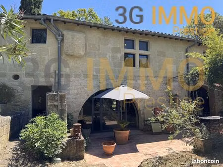vente | moulin | 9p | 4ch | 182 m² | vauvert | expo est/ouest | terrasse