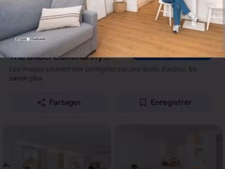 studio meublé à louer