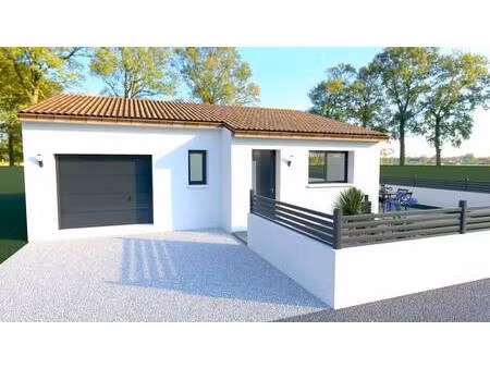terrain avec maison neuve à vendre