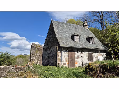 maison auvergnate isolee avec vue sur le massif