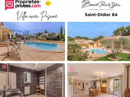 a saisir ! propriété st didier 84210 plain pied 8 pièce(s) 160 m2 avec piscine