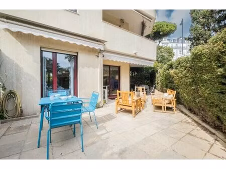 cannes montfleury 3 p en rdj cave et garage
