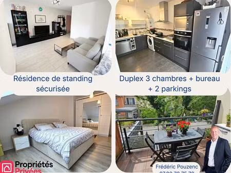 trappes / duplex récent de 96 m2 / 3 chambres + 2 parkings