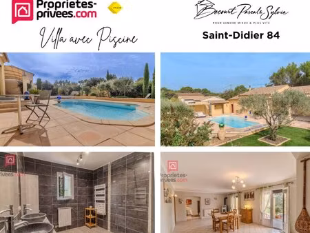 a saisir ! propriété st didier 84210 plain pied 8 pièce(s) 160 m2 avec piscine