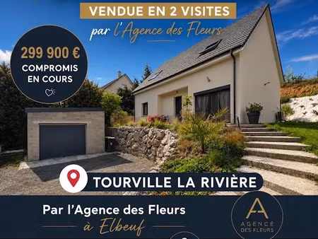 vente maison 6 pièces 120 m² à tourville-la-rivière (76410)  299 900 €