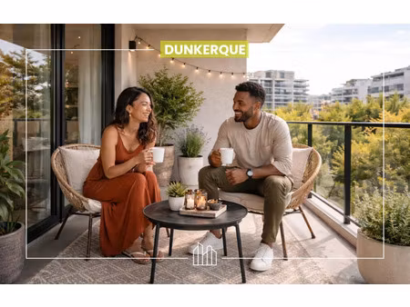 vente appartement neuf 3 pièces 64m2 dunkerque - 318000 € - surface privée