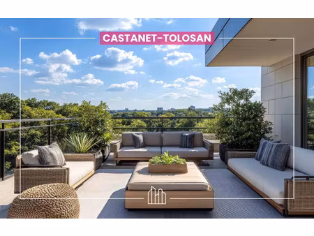 vente appartement neuf 4 pièces 84m2 castanet-tolosan - 419000 € - surface privée