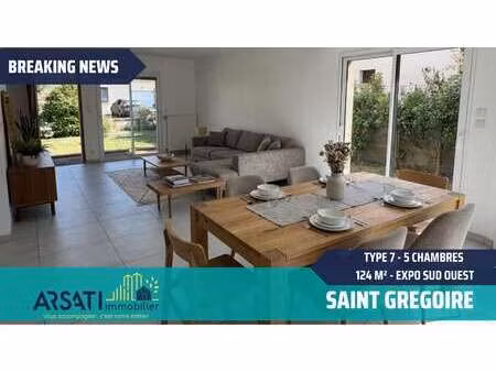 vente maison à saint-grégoire (35760) : à vendre / 124m² saint-grégoire