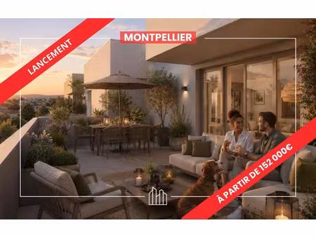 vente appartement neuf 2 pièces 41m2 montpellier - 219000 € - surface privée