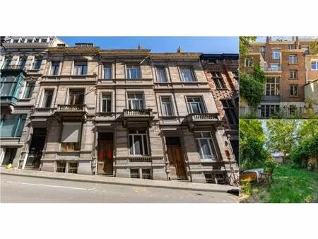 immeuble de rapport à vendre avec terrasse et jardin   ixelles (vbe19444)