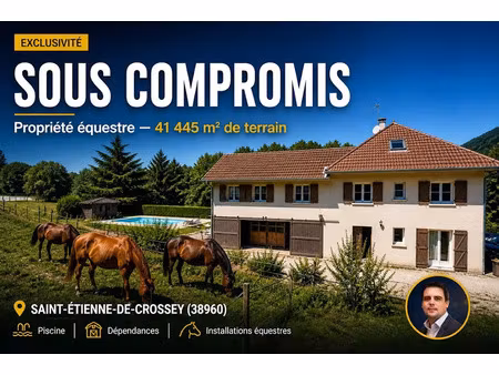 vente propriété 9 pièces 338 m² à saint-etienne-de-crossey (38960)  930 000 €
