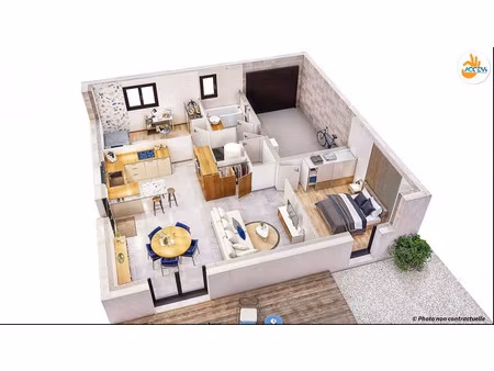 vente maison 4 pièces 61 m² menneval (27300)