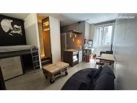 studio 35m2 industriel calme centre lyon 2e - location temporaire - juillet / août
