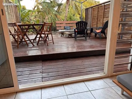 charmant t2 meublé en rez-de-villa à schoelcher