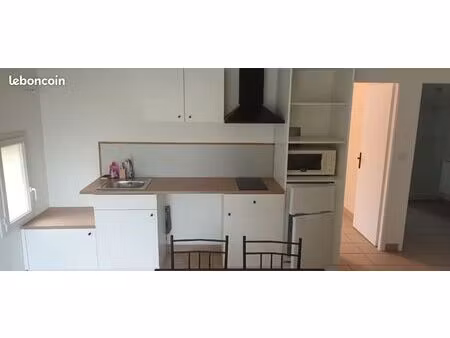 t1 meublé avec jardin et garage