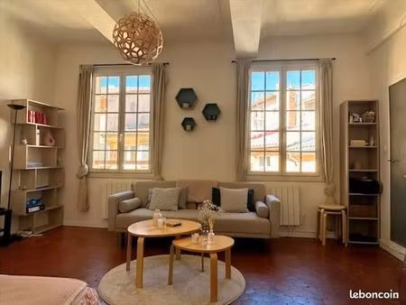grand studio lumineux  rue calme du centre-ville historique | quartier bellegarde arts et 