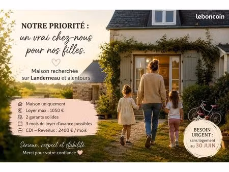 urgent - recherche une maison