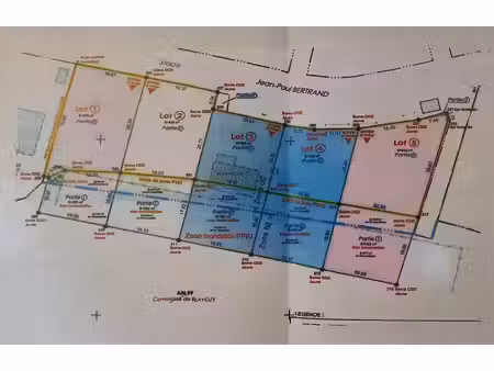 vente terrain 849 m² à blavozy (43700)  73 365 €