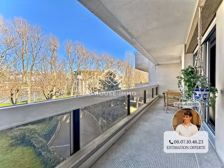 île de la jatte | 114m2 + balcon | 2 parkings + cave