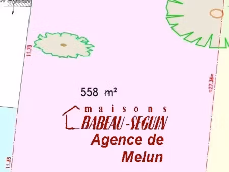 vente terrain 558 m² à thomery (77810)  150 000 €