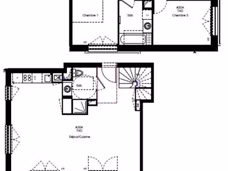 duplex 4 pièces 90 m²