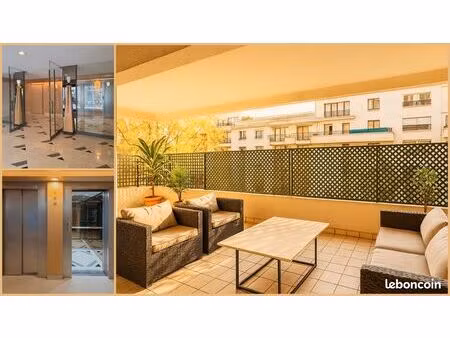 2 pièces 57.5m² parking et terrasse