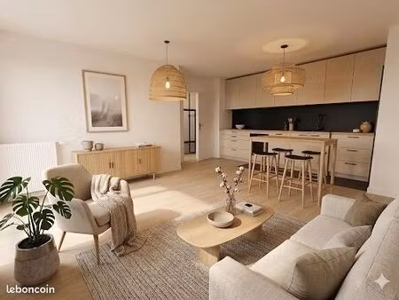 t3 66m² – antony rabats – calme & lumineux – terrasse sud ouest  parking privatif – réside